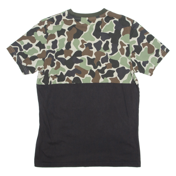 ADIDAS ORIGINALS Camo Mens T-Shirt Black Crew Neck M on Sale