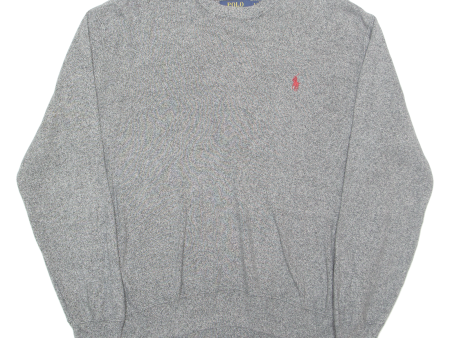 POLO RALPH LAUREN Mens Jumper Grey Tight Knit S Supply