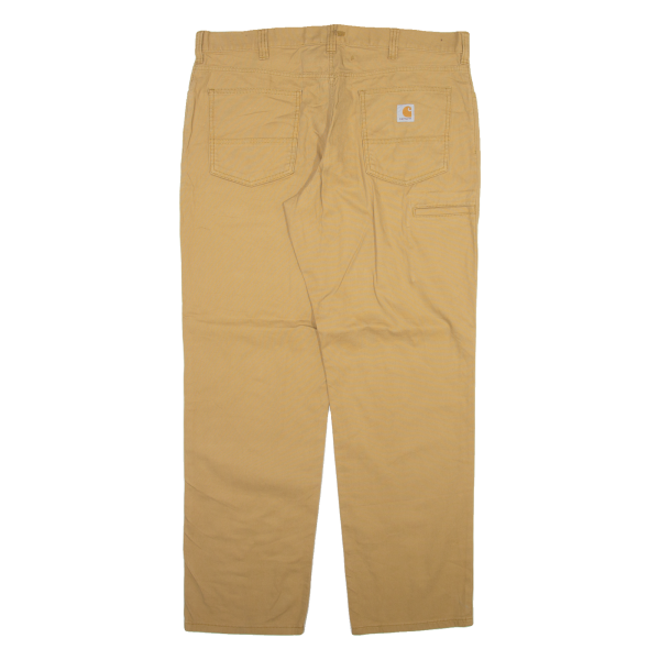 CARHARTT Mens Trousers Beige Relaxed Straight W40 L32 Fashion