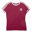 ADIDAS Womens T-Shirt Maroon UK 10 Discount