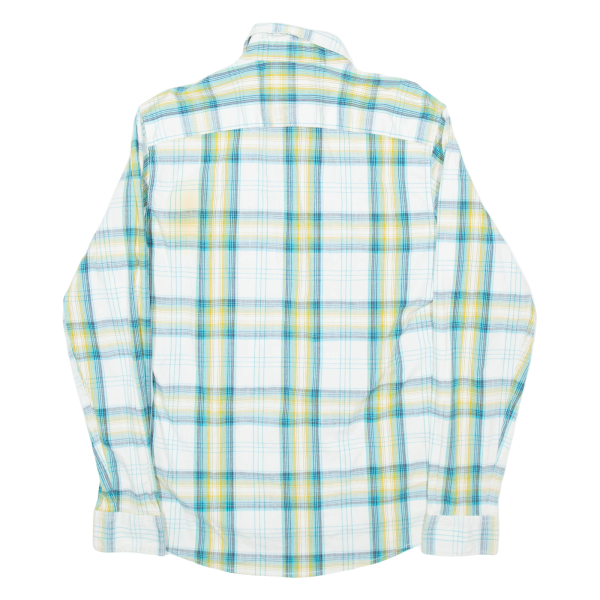 WRANGLER Mens Shirt Green Check Long Sleeve S Fashion