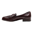 BALLY Loafer Shoes Maroon Leather Womens UK 7.5 Discount