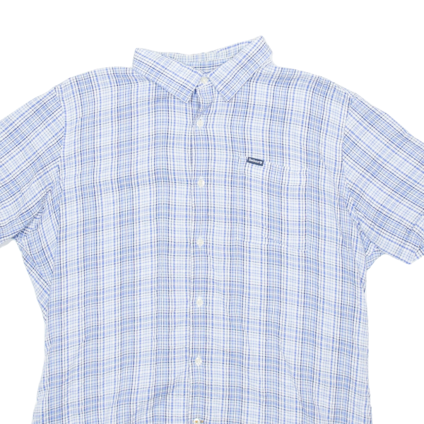 BARBOUR Mens Shirt Blue Check M Online Hot Sale