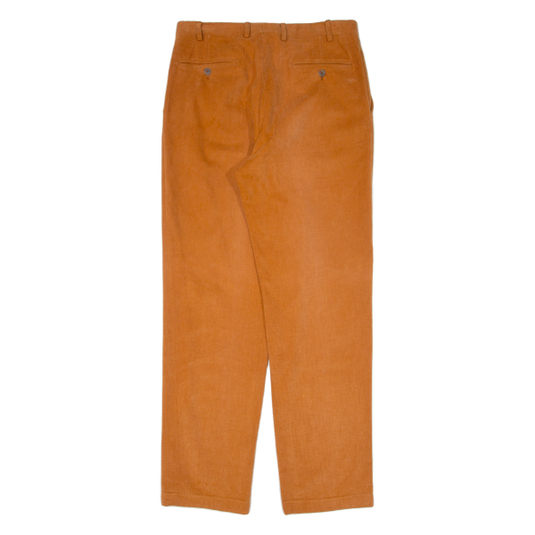 CANALI Mens Trousers Orange Regular Straight W32 L32 Online Sale