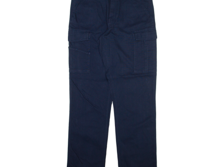 CARHARTT Cargo Mens Trousers Blue Relaxed Straight W33 L34 For Cheap