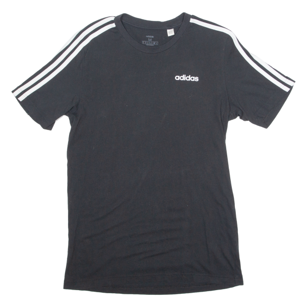 ADIDAS Mens T-Shirt Black Crew Neck M Discount