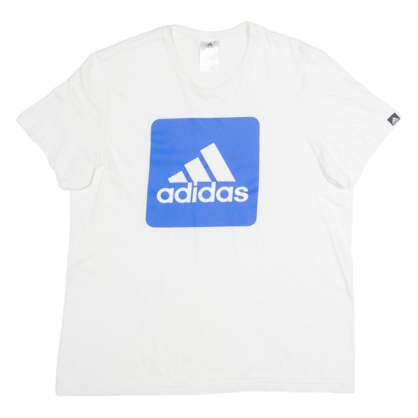 ADIDAS Womens T-Shirt White M Fashion