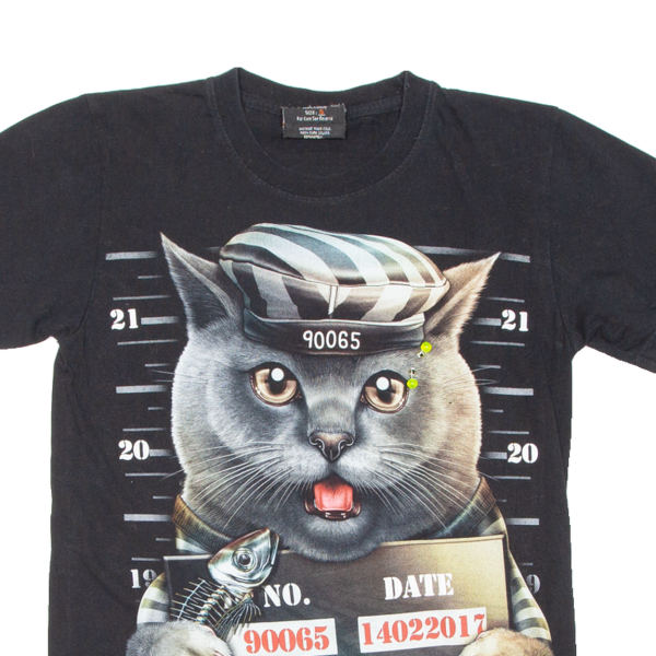 Bad Cat Womens T-Shirt Black S Online now