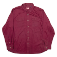 WRANGLER Mens Plain Shirt Red Long Sleeve XL Sale