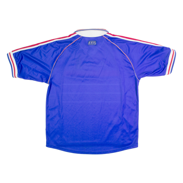 ADIDAS France Football Federation Mens Football Shirt Jersey Blue Collared XL Discount