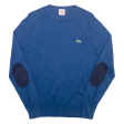 LACOSTE Mens Jumper Blue Tight Knit S Online now