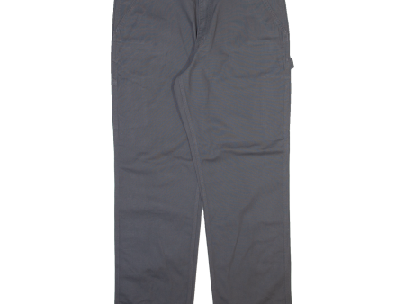 CARHARTT Carpenter Workwear Mens Trousers Grey Relaxed Straight W42 L34 Cheap