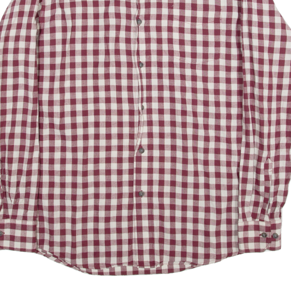 WRANGLER Mens Shirt Red Check Long Sleeve M on Sale