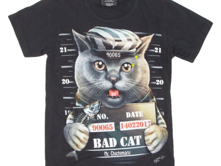 Bad Cat Womens T-Shirt Black S Online now