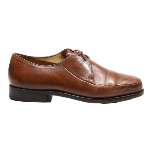 BALLY Derby Shoes Brown Leather Womens UK 6.5 Supply