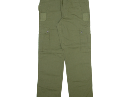 CARHARTT Carpenter Workwear Mens Trousers Green Relaxed Straight W33 L32 Supply