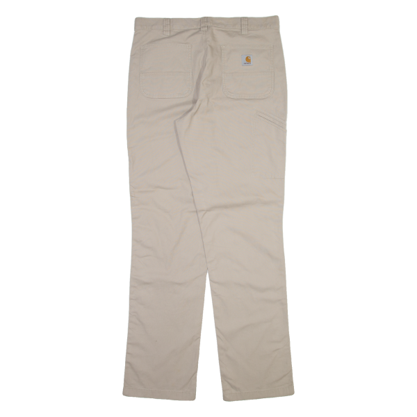 CARHARTT Mens Trousers Beige Relaxed Straight W36 L36 For Cheap