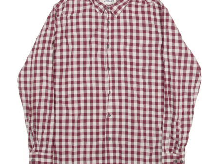 WRANGLER Mens Shirt Red Check Long Sleeve M on Sale