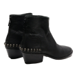 ZADIG & VOLTAIRE Ankle Boots Black Leather Womens UK 4 For Discount