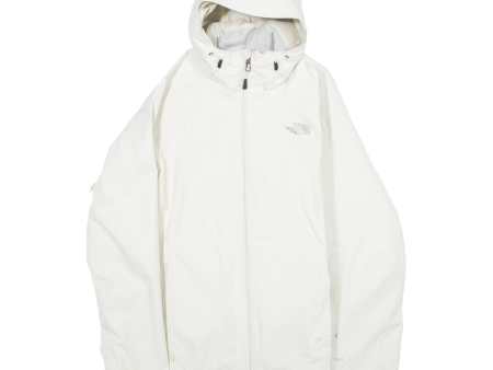 THE NORTH FACE Mesh Lined Womens Jacket White Hooded S Fashion