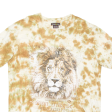 ATLAS FOR MEN Lion Mens Tie Dye T-Shirt Beige M Cheap