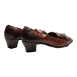 BALLY Heeled Loafer Shoes Brown Leather Womens UK 5.5 For Sale