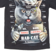 Bad Cat Womens T-Shirt Black S Online now