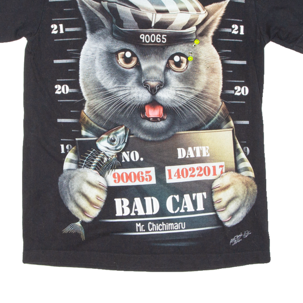 Bad Cat Womens T-Shirt Black S Online now