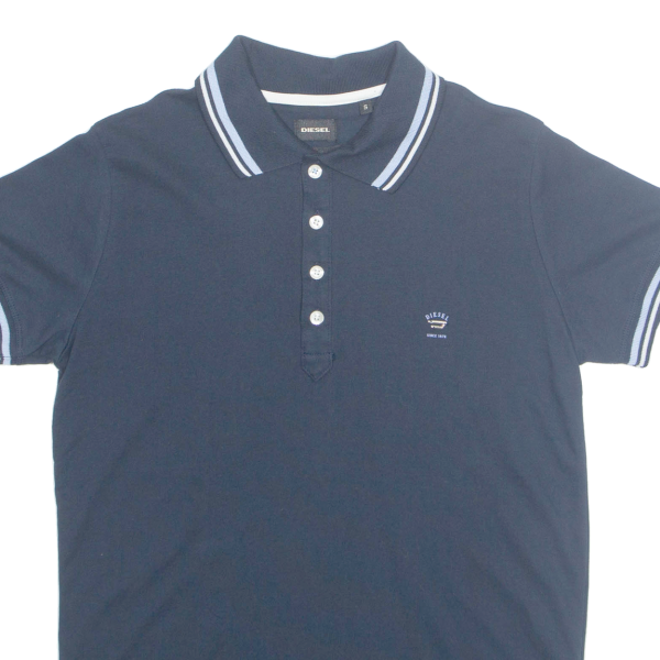 DIESEL Mens Polo Shirt Blue S For Discount