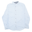 CALVIN KLEIN JEANS Mens Shirt Blue Spotted Long Sleeve M Online