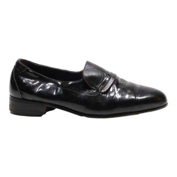 BALLY Loafer Shoes Black Leather Womens UK 5.5 Hot on Sale