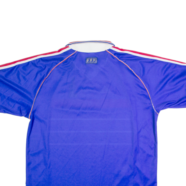 ADIDAS France Football Federation Mens Football Shirt Jersey Blue Collared XL Discount