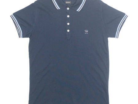 DIESEL Mens Polo Shirt Blue S For Discount