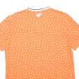 ADIDAS Womens T-Shirt Orange V-Neck UK 14 Hot on Sale