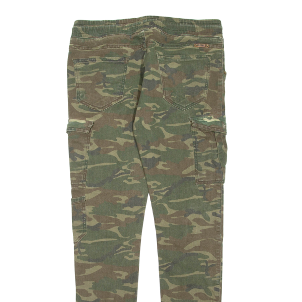 Camo Mens Trousers Green Regular Tapered W30 L30 For Cheap