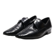 Derby Shoes Black Leather Mens UK 8 Cheap