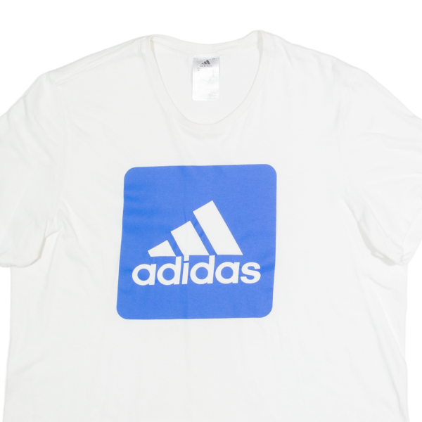 ADIDAS Womens T-Shirt White M Fashion