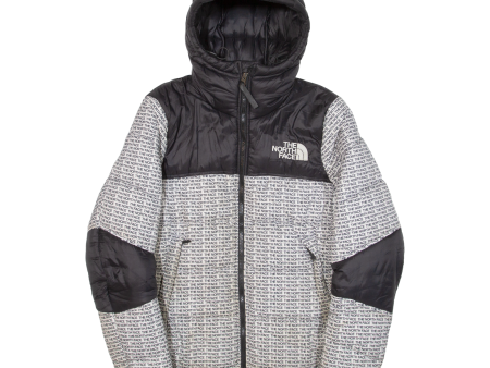 THE NORTH FACE Insulated Womens Puffer Jacket White Hooded M Cheap