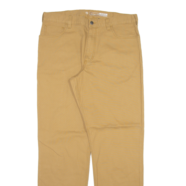 CARHARTT Mens Trousers Beige Relaxed Straight W36 L34 Online