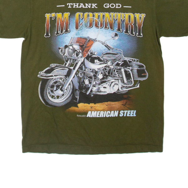 X-RAY Motorbike Boys Biker T-Shirt Green USA M Sale