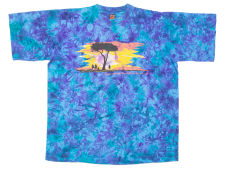 You Can Feel The Earth Under Your Feet Mens Tie Dye T-Shirt Purple XL Hot on Sale