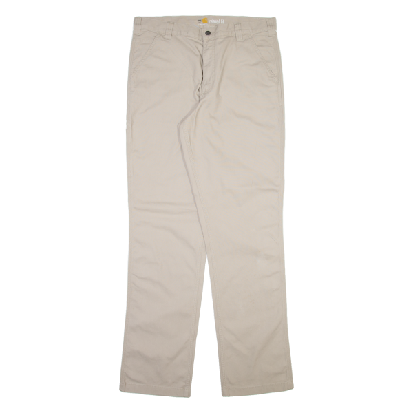 CARHARTT Mens Trousers Beige Relaxed Straight W36 L36 For Cheap