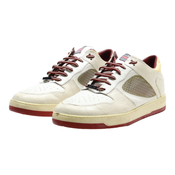 BALLY Sneaker Trainers White Leather Mens UK 7.5 Discount