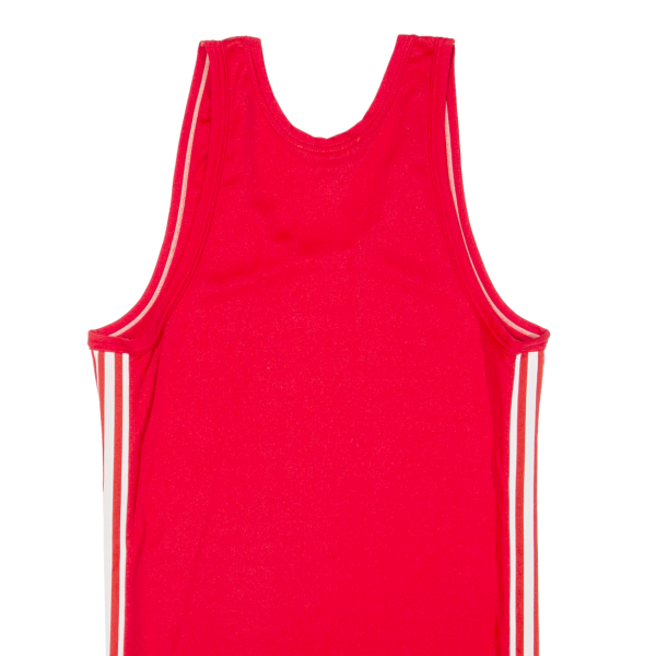 ADIDAS Womens Vest Red Sleeveless 90s S Discount