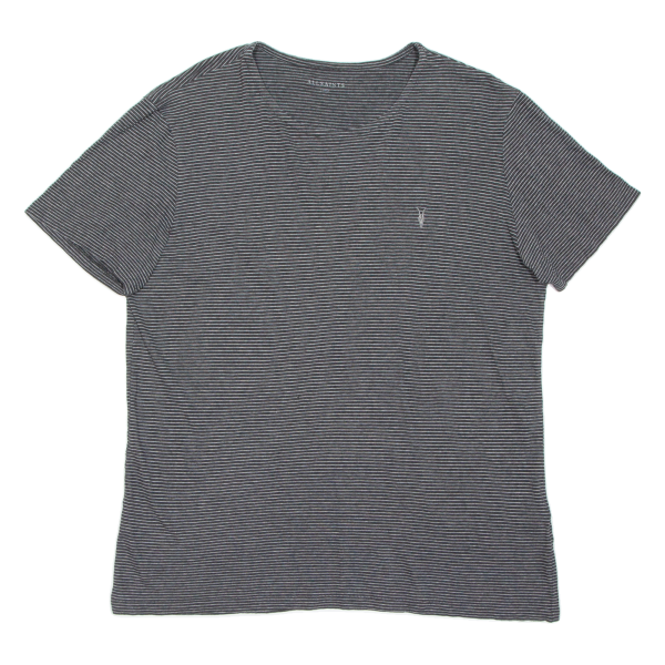 ALL SAINTS Mens T-Shirt Grey L Online Sale