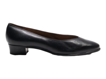 BALLY Ballet Shoes Black Leather Womens UK 5.5 Discount