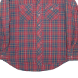 WRANGLER Mens Shirt Red Check Long Sleeve XL Cheap