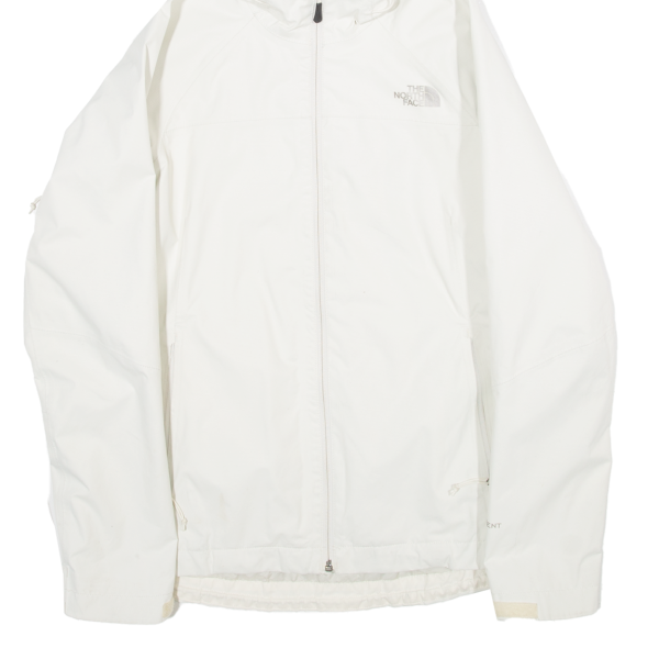 THE NORTH FACE Mesh Lined Womens Jacket White Hooded S Fashion