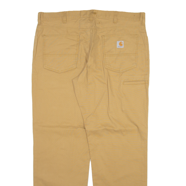 CARHARTT Mens Trousers Beige Relaxed Straight W40 L32 Fashion