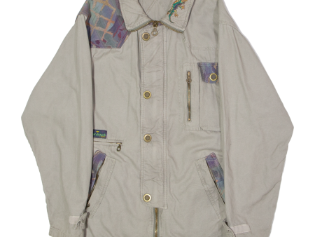 SALEWA Do Not Disturb Mens Jacket Grey 90s Crazy Pattern M on Sale